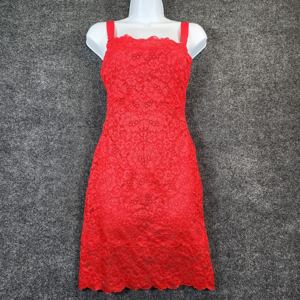 Hot As Hell Women's Floral Lace Coquette Romantic Cocktail‎ Dress Size L